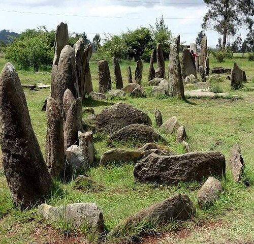 Halal tour of Tiya Stelae and Melka Kunture prehistoric sites Ethiopia